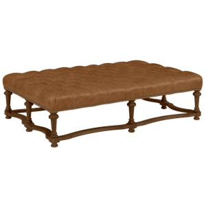 Delaney Cocktail Ottoman - Leather