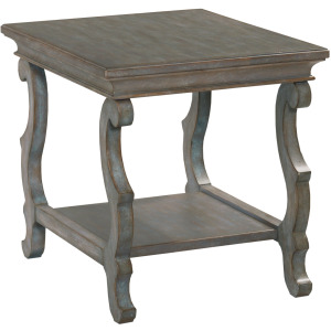 Celeste Scroll Leg End Table Fountain