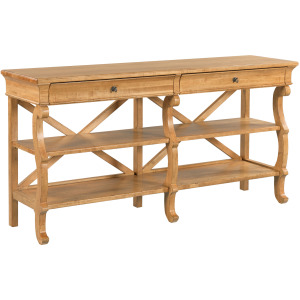 Celeste Scroll Leg Console Table