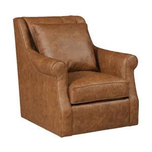 Upholstery Tate Swivel Glider Leather