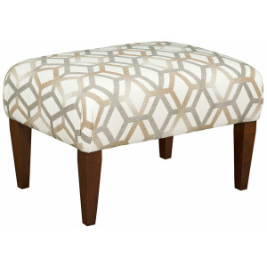 Upholstery Small Cocktail Ottoman-Tapered Leg