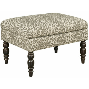Upholstery Small Cocktail Ottoman-Turned Leg-Storage