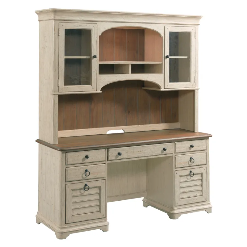 Weatherford - Cornsilk Ellesmere Credenza Hutch