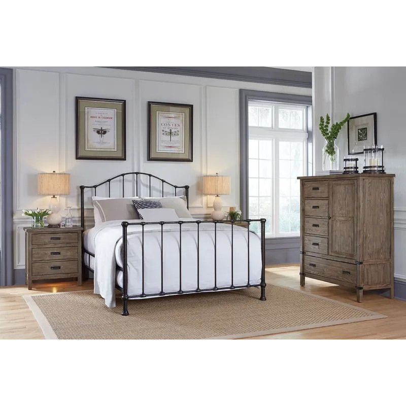 Acquisitions Garden Metal Bed - Queen