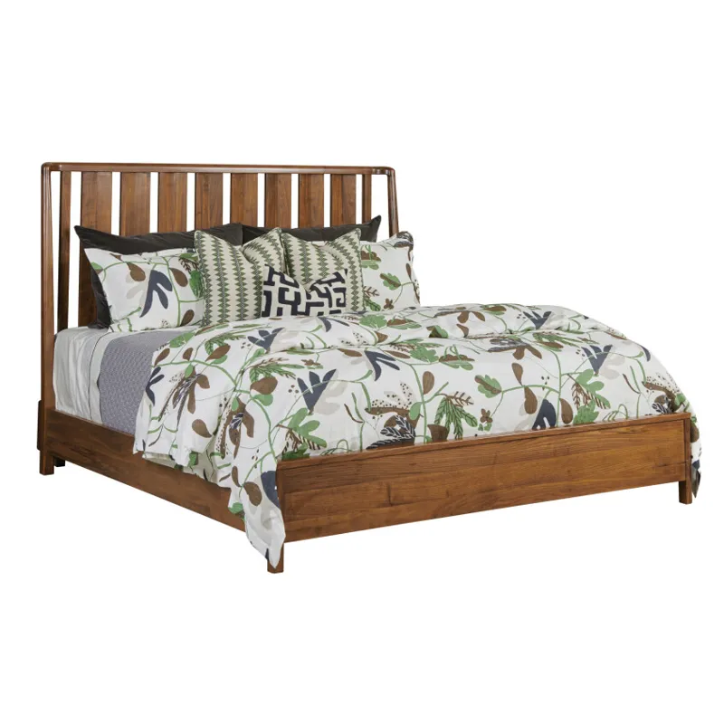 Monogram Walnut Ashburn Slat Bed Footboard W/Rails And Slats - King