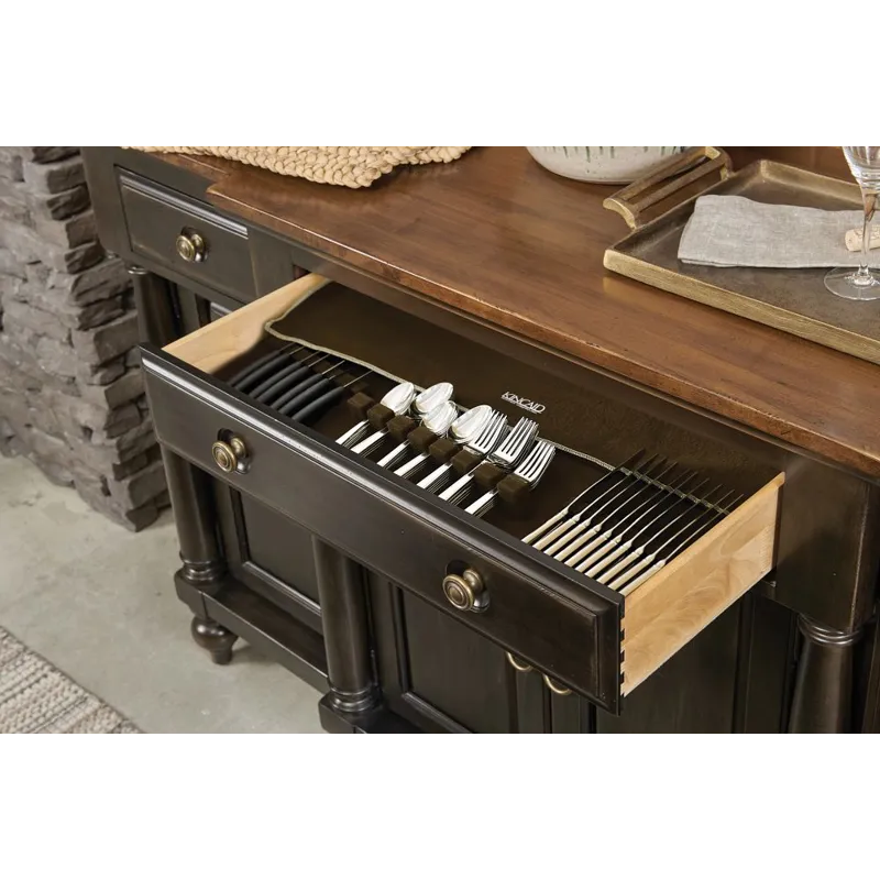 Bridgetown Harrison Credenza Black