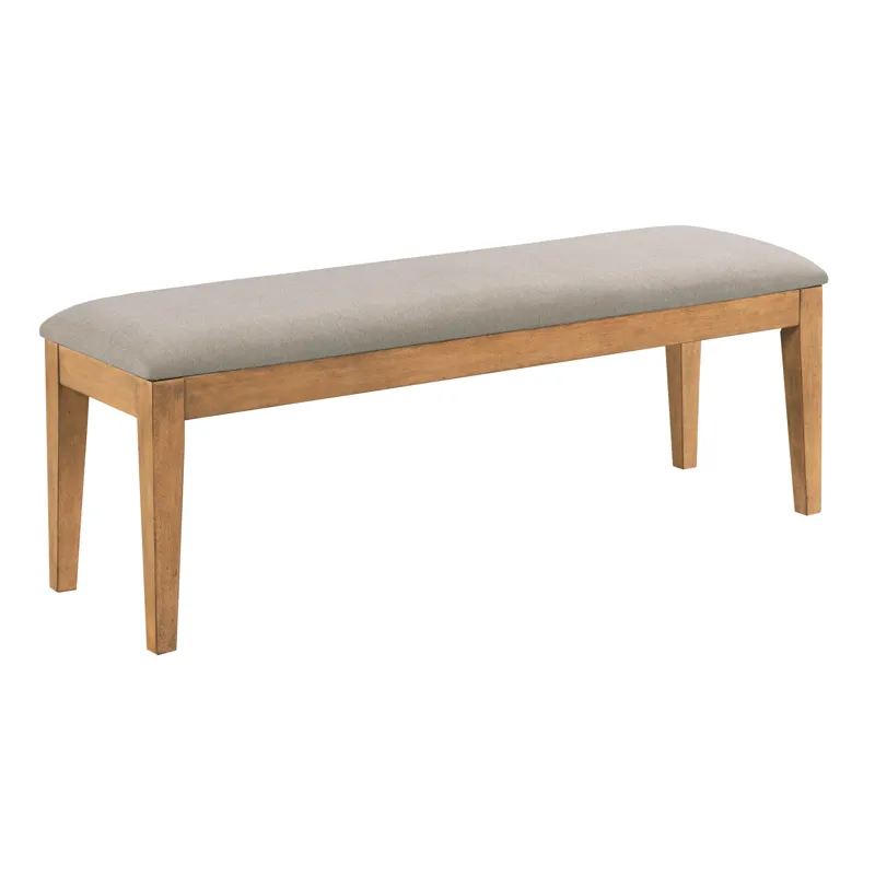Kafe Upholstered Dining Bench, Cappuccino