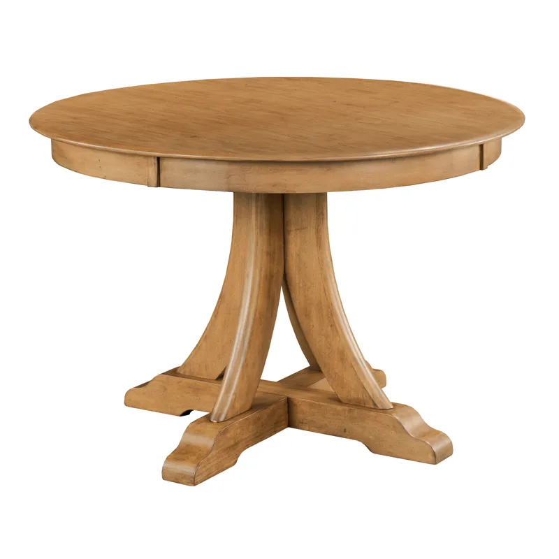 Kafe 44\" Round Quad Table, Cappuccino