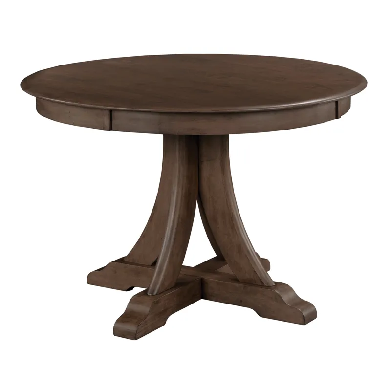 Kafe 44\" Round Quad Table, Mocha