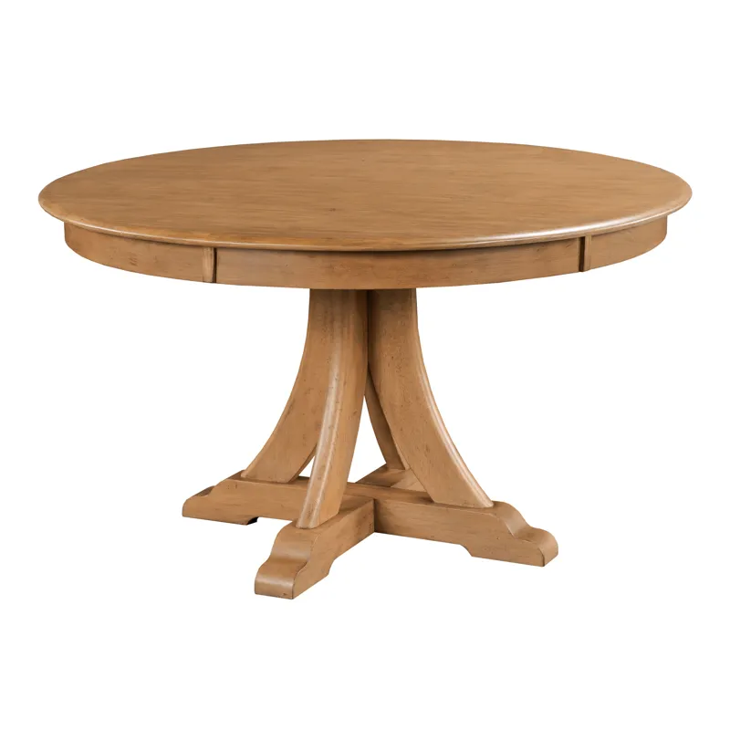 Kafe 54\" Round Quad Table, Cappuccino
