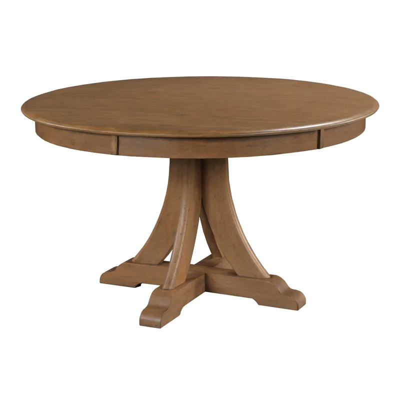 Kafe 54\" Round Quad Table, Latte