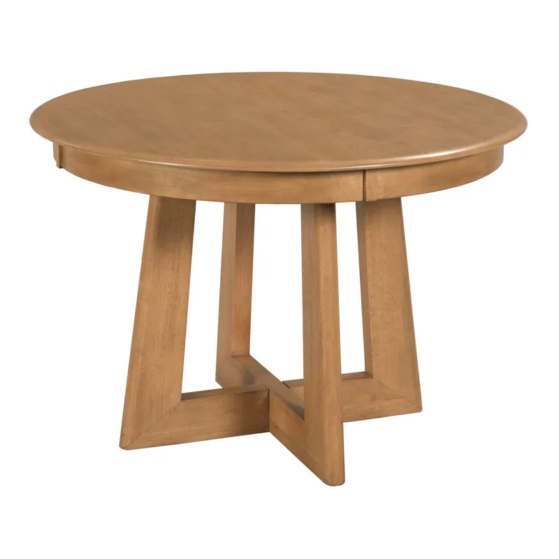 Kafe 44\" Round Pedestal Table, Cappuccino
