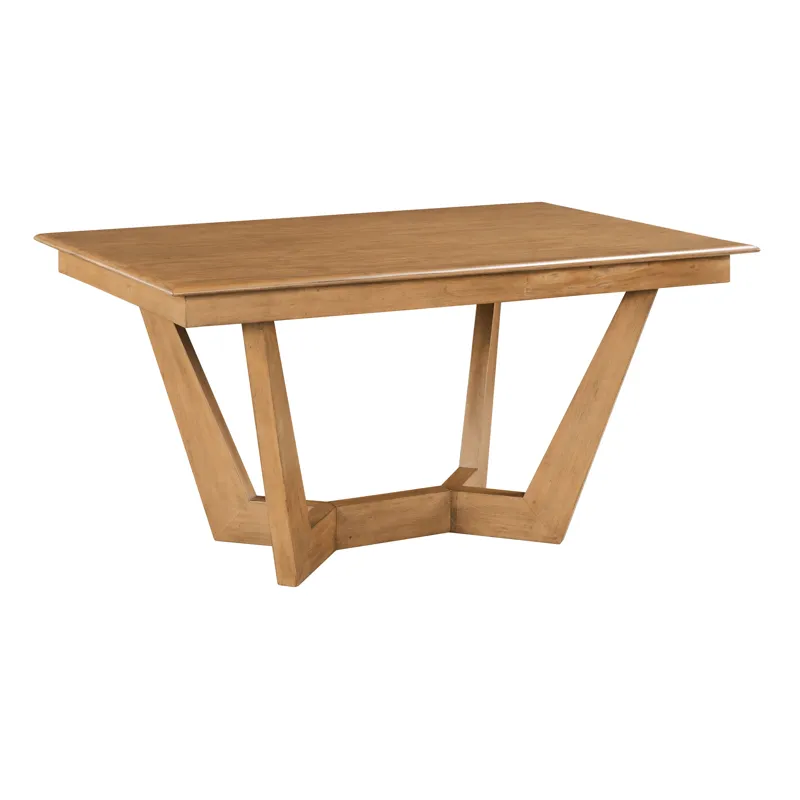 Kafe 60\" Rectangular Trestle Table Pkg, Cappuccino