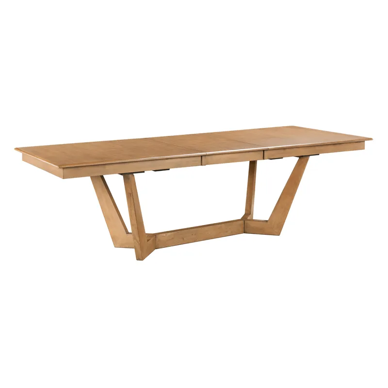 Kafe 80\" Rectangular Trestle Table Pkg, Cappuccino