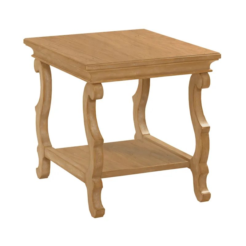 Celeste Scroll Leg End Table