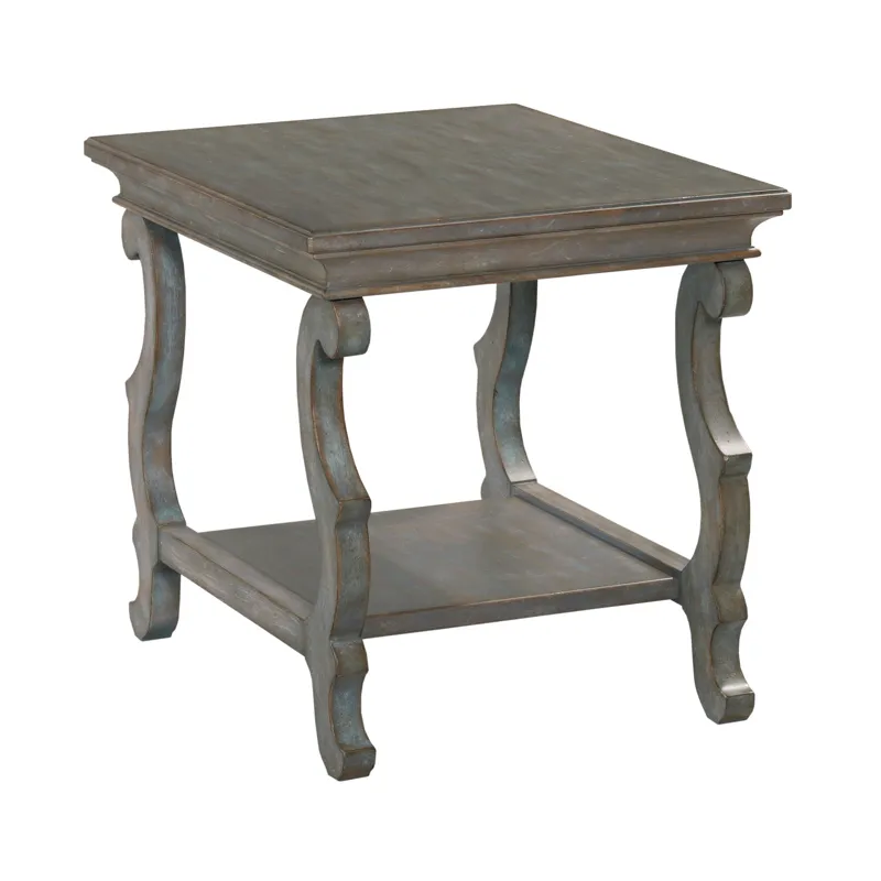 Celeste Scroll Leg End Table Fountain