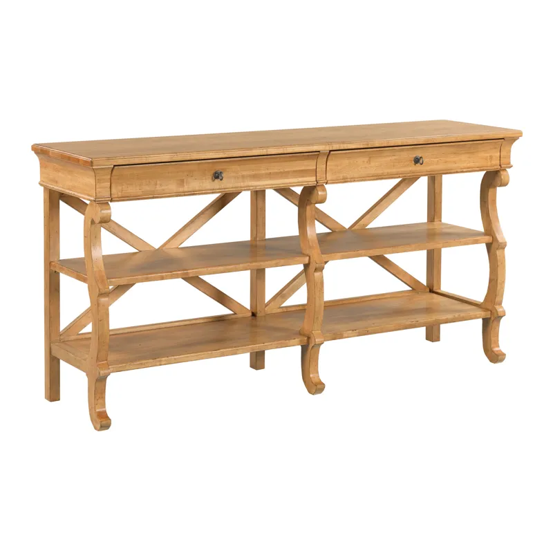 Celeste Scroll Leg Console Table
