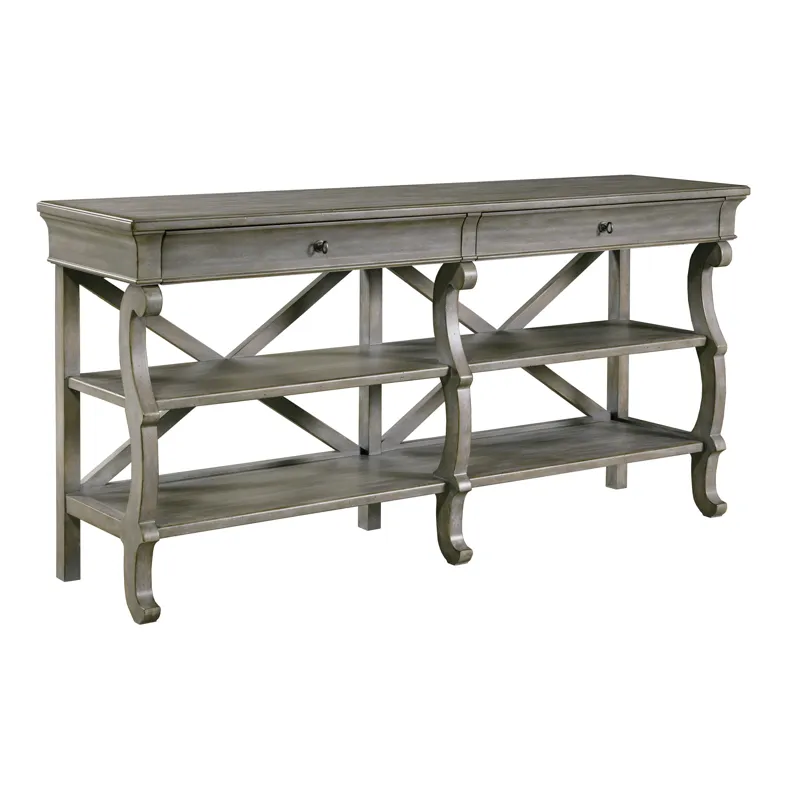 Celeste Scroll Leg Console Table Fountain