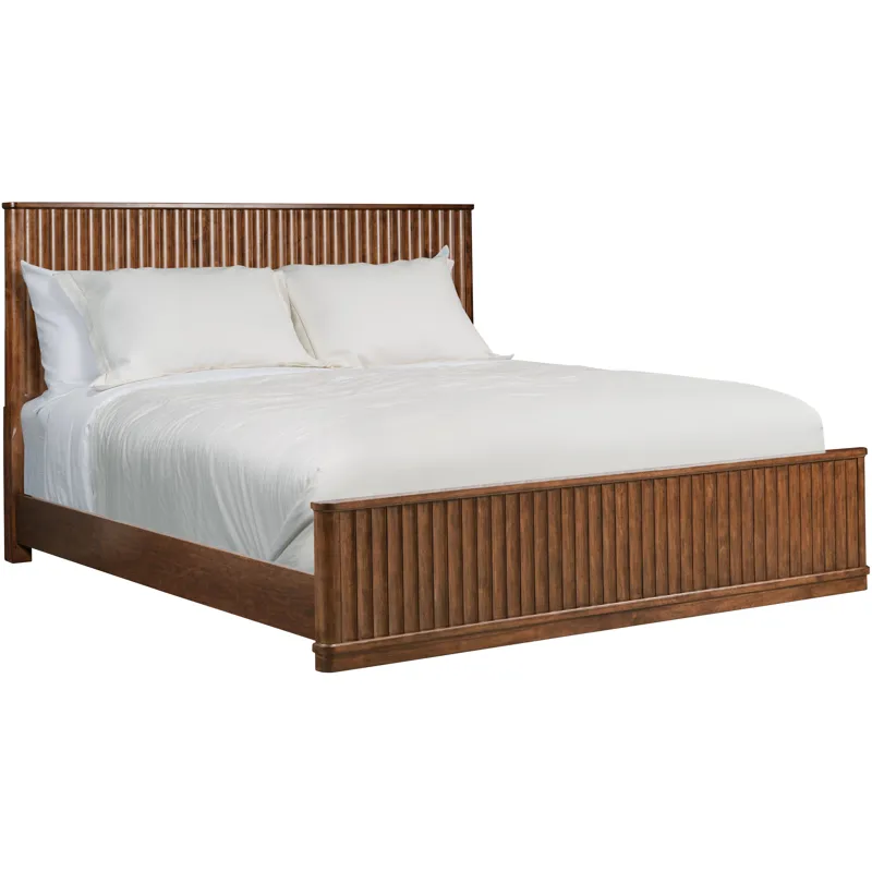 Leyton Aukland Panel Bed-Auburn - Queen