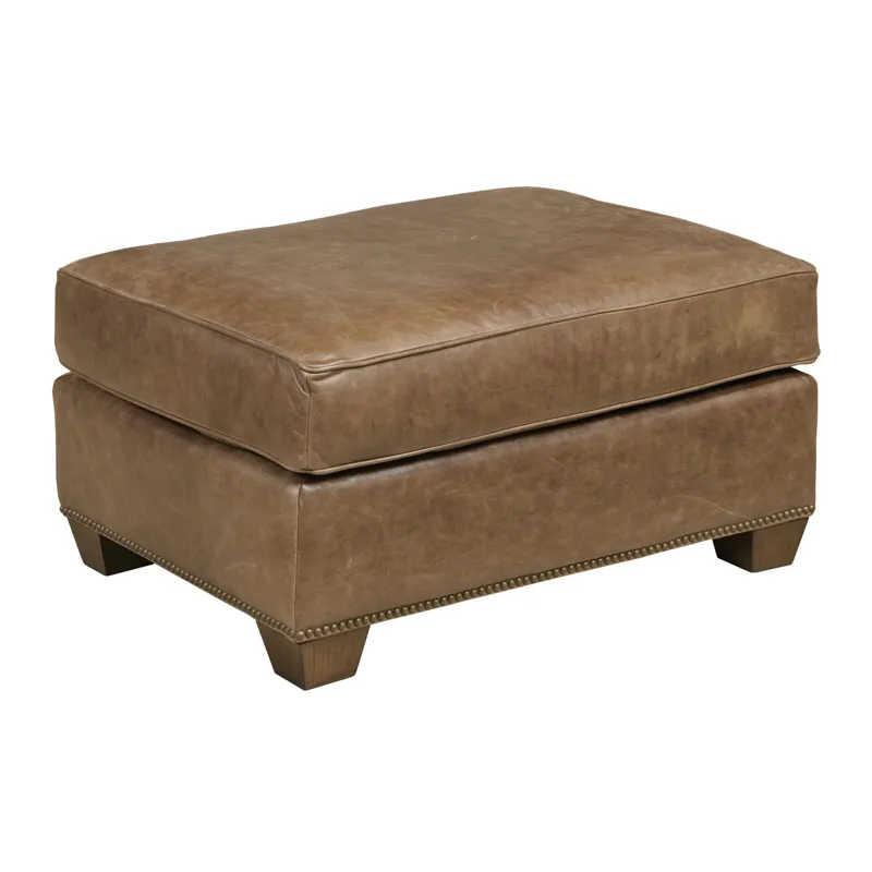 Upholstery Edison Ottoman Leather