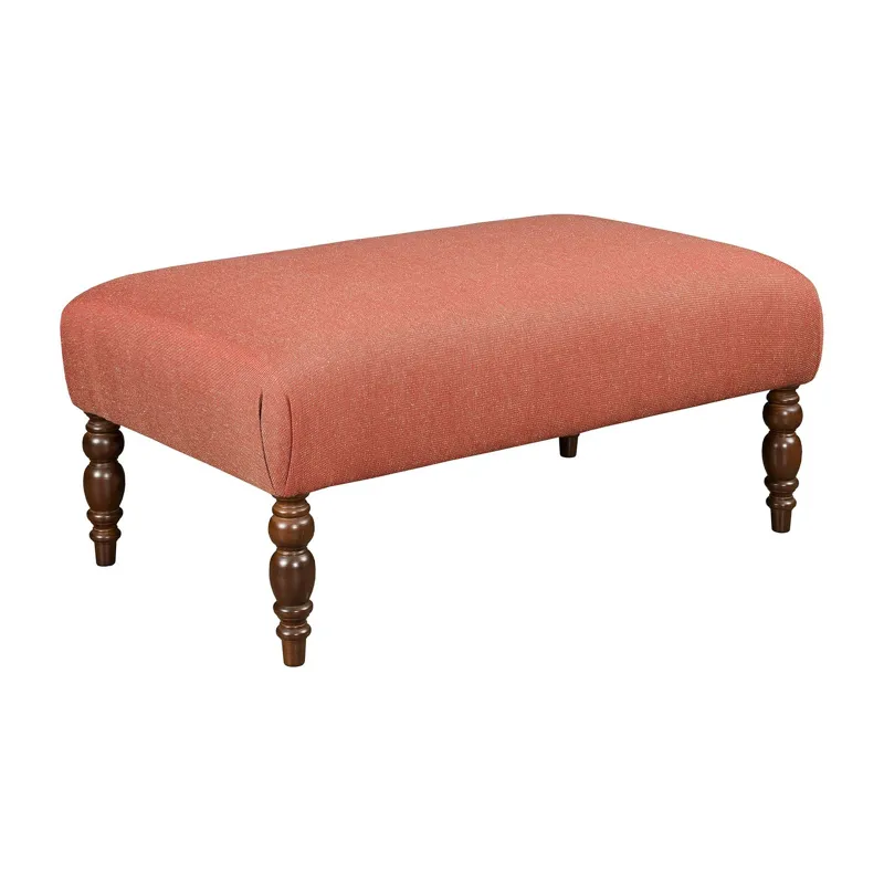 Upholstery Medium Cocktail Ottoman-Turned Leg