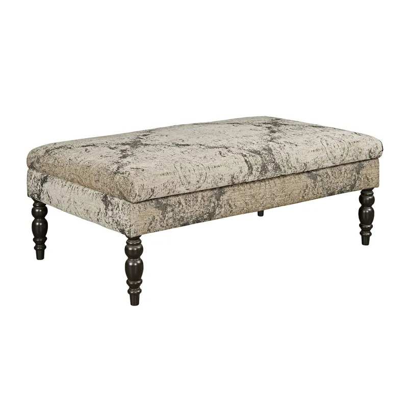 Upholstery Medium Cocktail Ottoman-Turned Leg-Storage