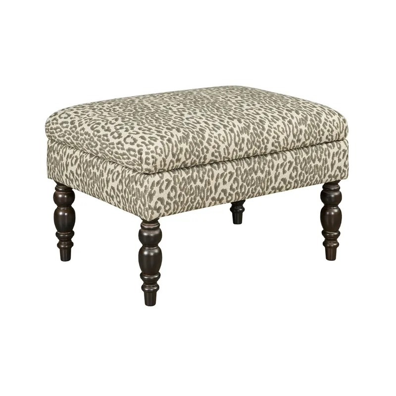 Upholstery Small Cocktail Ottoman-Turned Leg-Storage