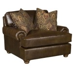 Henson Leather Chair & 1/2