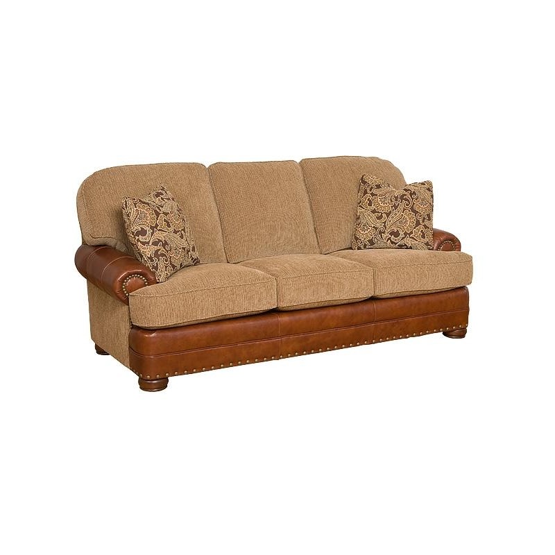 Edward Leather/Fabric Sofa 58150LF by King Hickory at Horton's