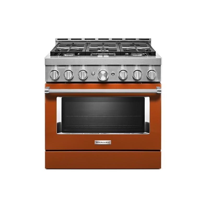 KitchenAid® 36" Smart CommercialStyle Gas Range with 6 Burners
