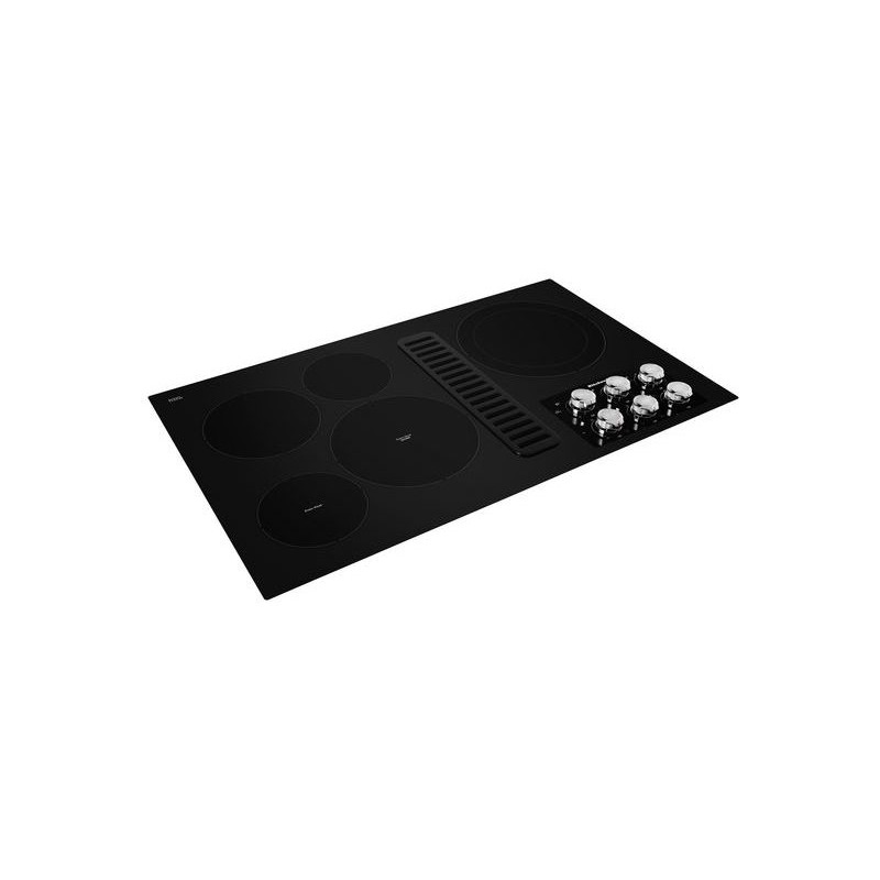 36" Electric Downdraft Cooktop with 5 Elements KCED606GBL by KitchenAid