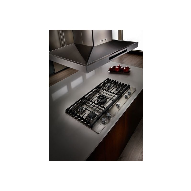 36" 5Burner Gas Cooktop KCGS556ESS by KitchenAid at Missouri Furniture