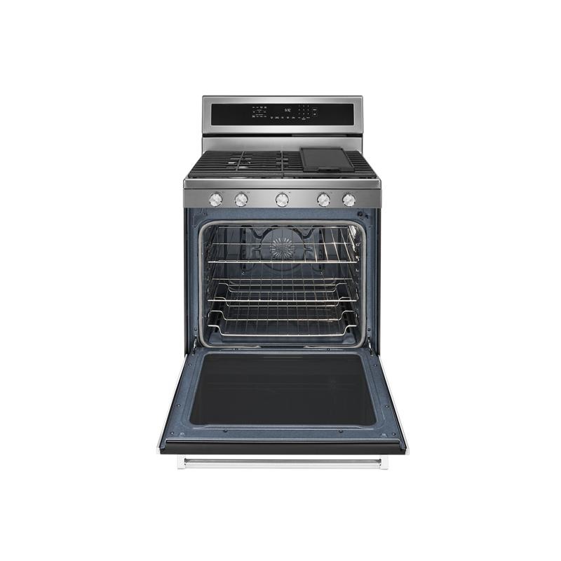 30Inch 5Burner Gas Convection Range KFGG500ESS by KitchenAid at