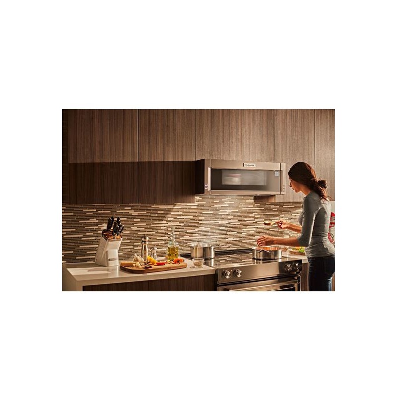 1000Watt Low Profile Microwave Hood Combination KMLS311HSS by