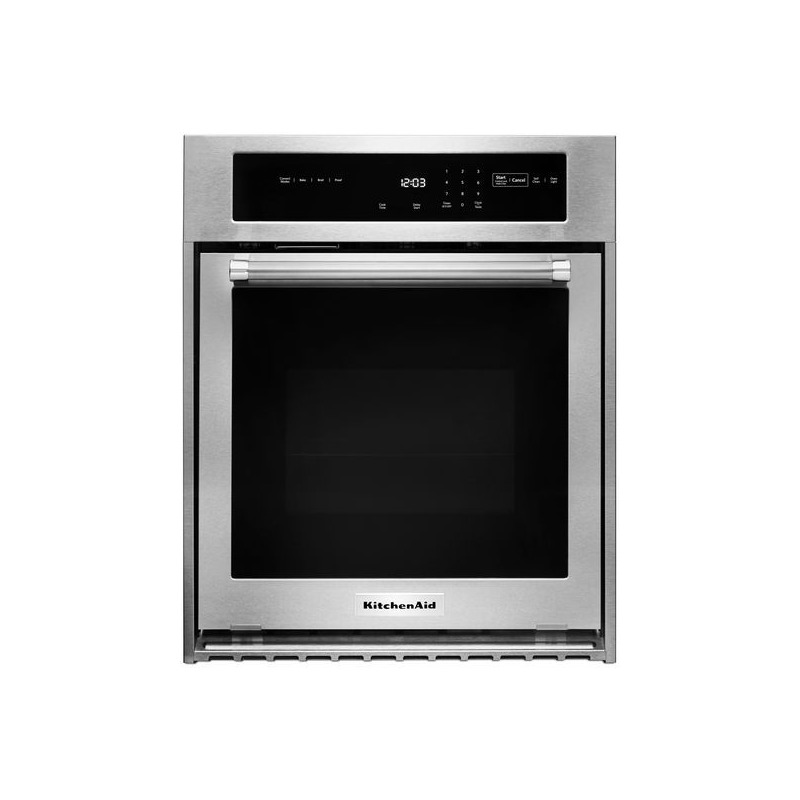 24" Single Wall Oven with True Convection KOSC504ESS by KitchenAid at