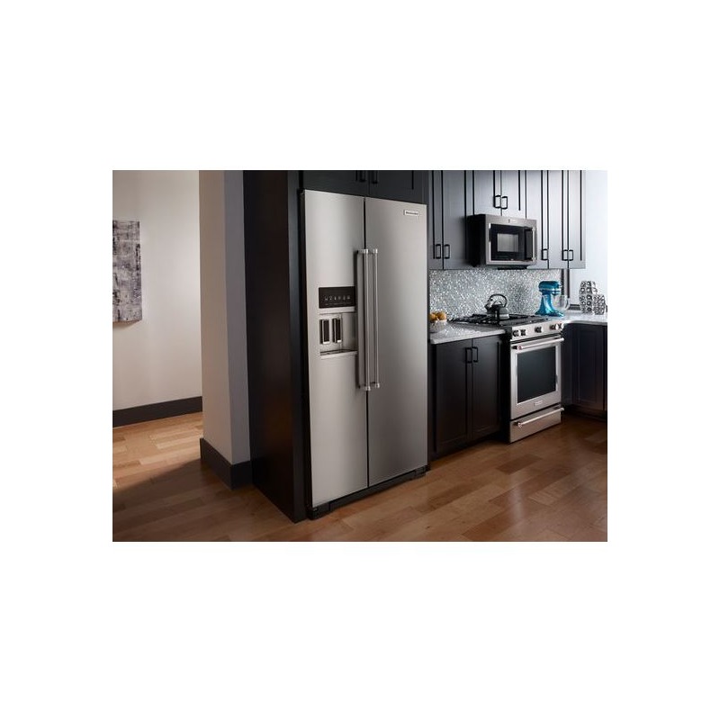 22.7 Cu. Ft. Counter Depth SidebySide Refrigerator with Exterior Ice