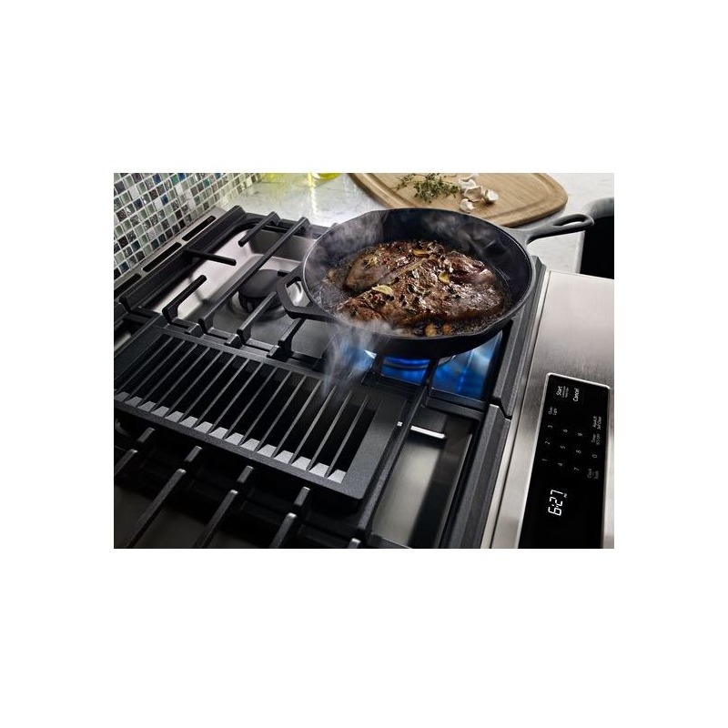 30Inch 4Burner Dual Fuel Downdraft SlideIn Range KSDG950ESS by