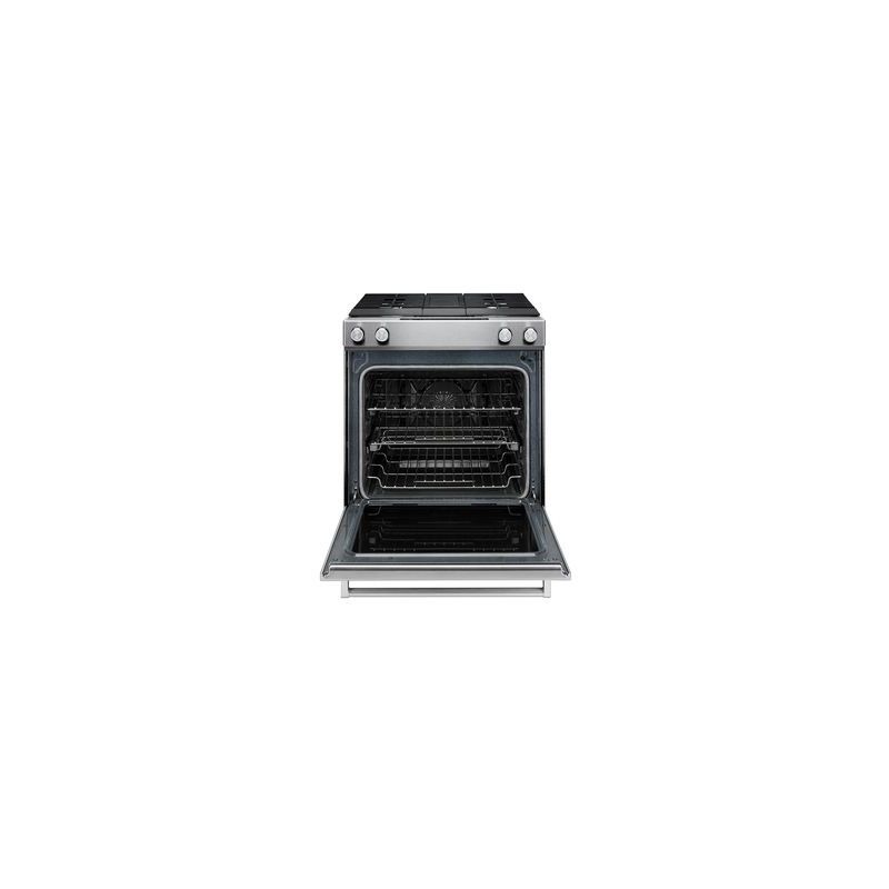 30Inch 4Burner Dual Fuel Downdraft SlideIn Range KSDG950ESS by