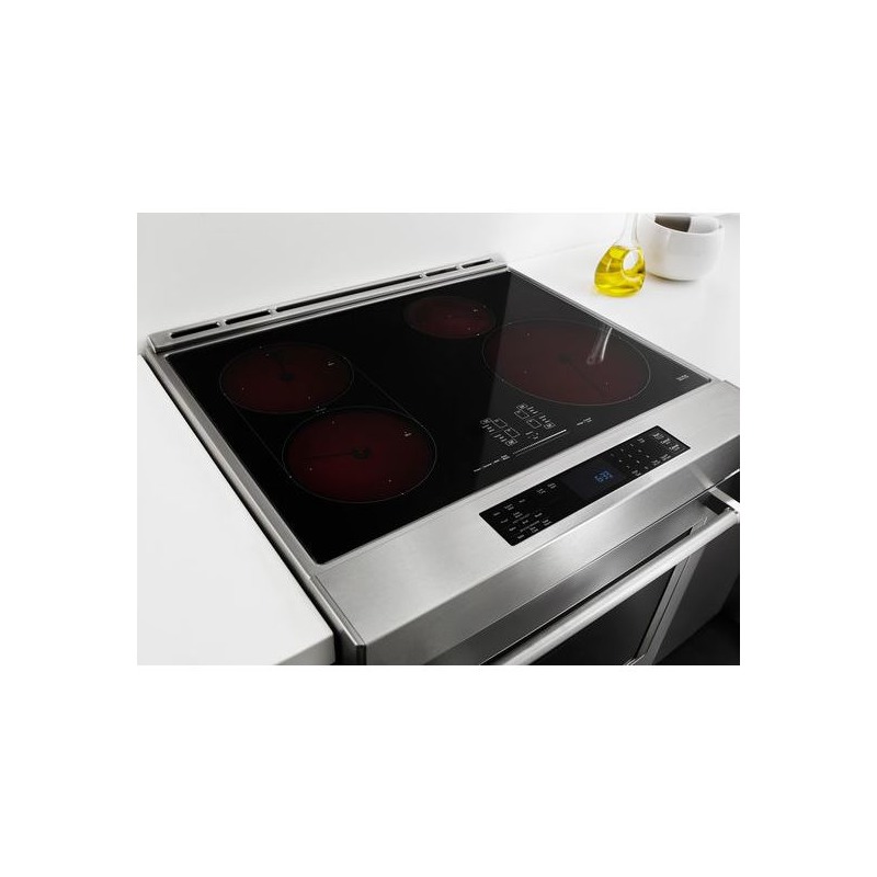 30Inch 4Element Induction SlideIn Convection Range with Baking