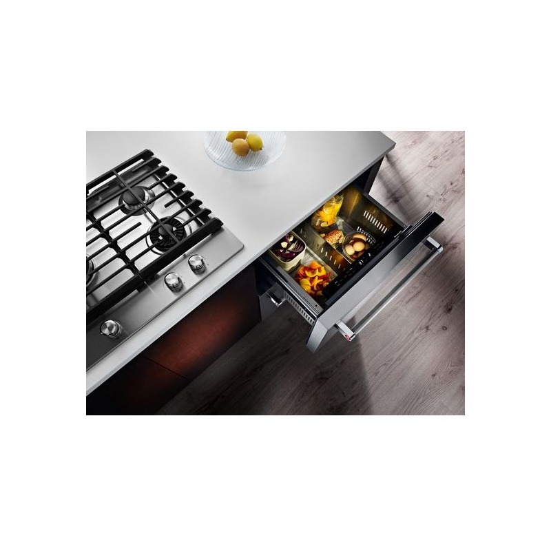 24" Stainless Steel Double Refrigerator Drawer by KitchenAid