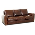 Homestead Leather Foam Queen Sleeper Sofa