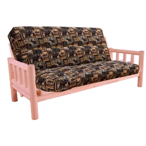 Natural Lodge Full Futon w/Cushion &ndash; Peter&rsquo;s Cabin