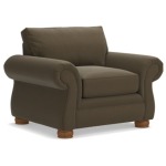 Pembroke Premier Stationary Chair w/ Brass Nail Head Trim