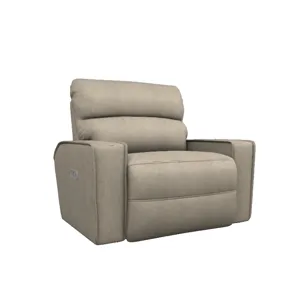 Maddox Power Reclining Chair & a Half w/ Headrest - Doritt Birch