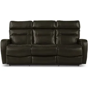 Baron Power Wall Reclining Sofa w/ Headrest, Lumbar &amp; Storage Drawer