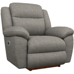Joel Power Rocking Recliner w/ Head Rest & Lumbar - i-Northwest Charcoal