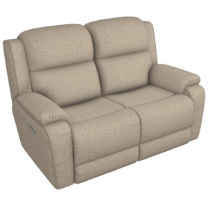Dorian Power Reclining Loveseat w/ Headrest - Dual Wireless Remotes