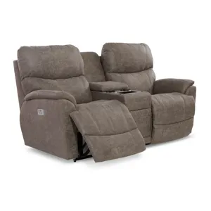 Trouper Power Reclining Loveseat w/Headrest, Lumbar &amp; Console