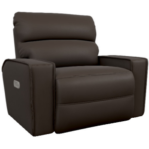 Maddox Power Reclining Chair & a Half w/ Headrest - i-Weekend Sable