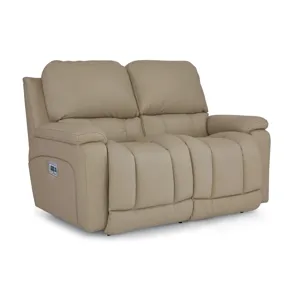 Greyson Power Reclining Loveseat w/ Headrest, Lumbar & Wireless Remote